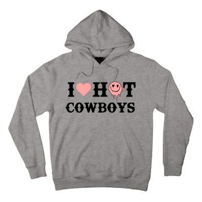 I Love Hot Cowboys Smile Happy Face Tall Hoodie