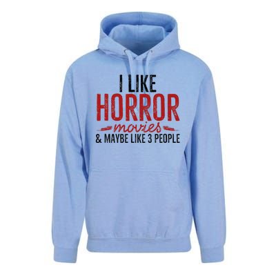 I Like Horror Movies And Maybe Like 3 People Funny Movie Unisex Surf Hoodie