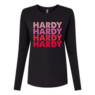 I Love H.A.R.D.Y Personalized Vintage Style Womens Cotton Relaxed Long Sleeve T-Shirt