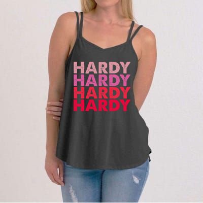 I Love H.A.R.D.Y Personalized Vintage Style Women's Strappy Tank