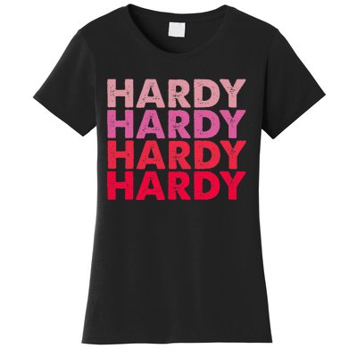 I Love H.A.R.D.Y Personalized Vintage Style Women's T-Shirt