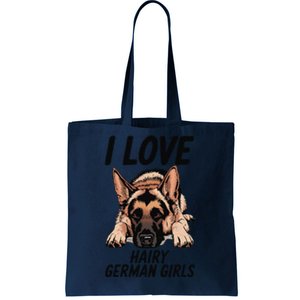 I Love Hairy German (4) Tote Bag