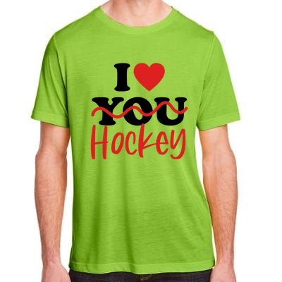 I Love Hockey Cool Gift Adult ChromaSoft Performance T-Shirt