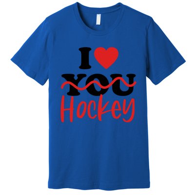 I Love Hockey Cool Gift Premium T-Shirt