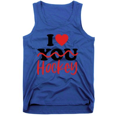 I Love Hockey Cool Gift Tank Top