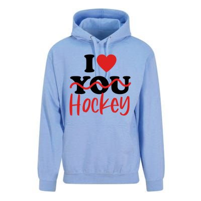 I Love Hockey Cool Gift Unisex Surf Hoodie