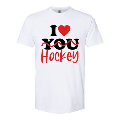 I Love Hockey Cool Gift Softstyle® CVC T-Shirt