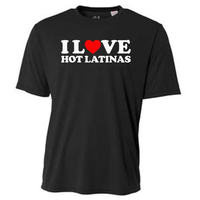 I Love Hot Latinas Cooling Performance Crew T-Shirt