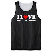 I Love Hot Latinas Mesh Reversible Basketball Jersey Tank