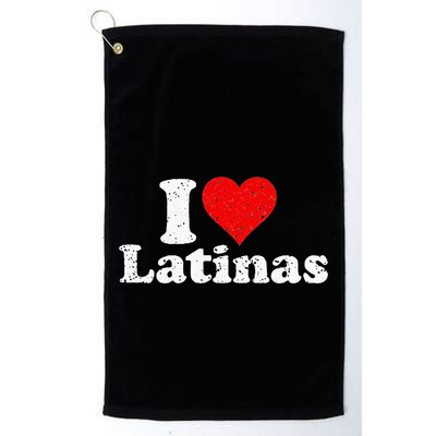 I Love Heart Latinas Girlfriend Golf Towel