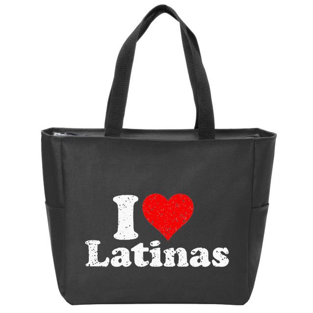 I Love Heart Latinas Girlfriend Zip Tote Bag