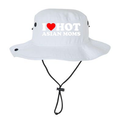 I Love Hot Asian Moms Meaningful Gift Heart Hot Moms I Love Hot Moms Cute Gift Legacy Cool Fit Booney Bucket Hat