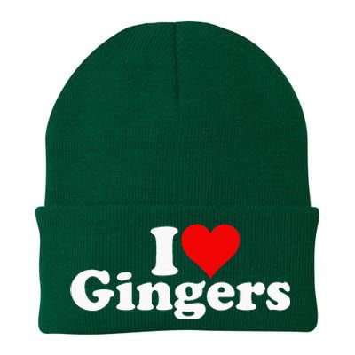 I LOVE HEART GINGERS REDHEADS RED HAIR Knit Cap Winter Beanie