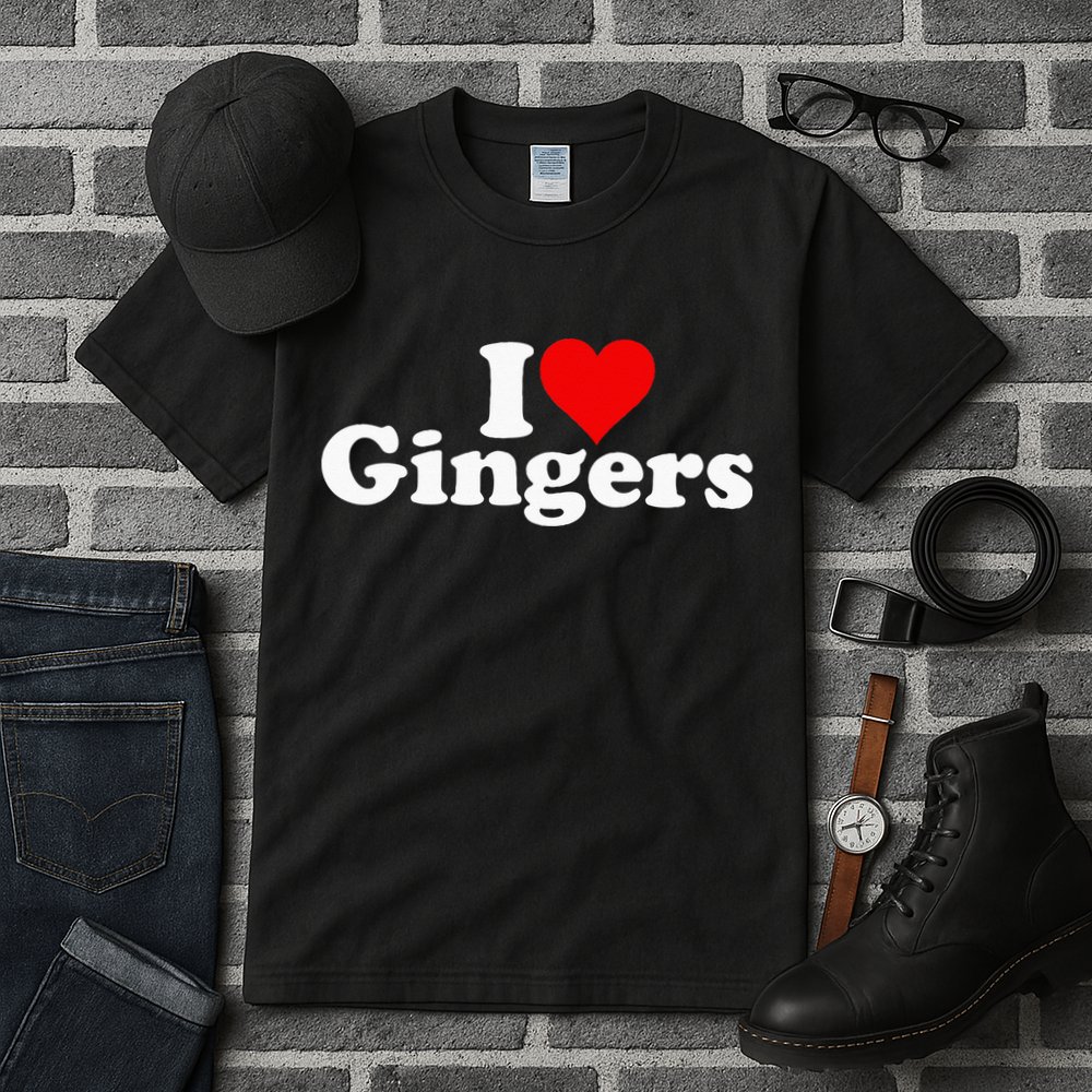 I LOVE HEART GINGERS REDHEADS RED HAIR Tall T-Shirt