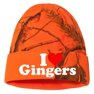 I LOVE HEART GINGERS REDHEADS RED HAIR Kati Licensed 12" Camo Beanie