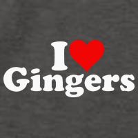I LOVE HEART GINGERS REDHEADS RED HAIR Vector Backpack