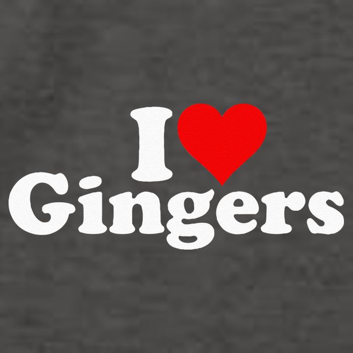 I LOVE HEART GINGERS REDHEADS RED HAIR Vector Backpack