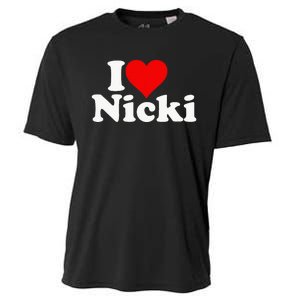 I Love Heart Nicki Cooling Performance Crew T-Shirt