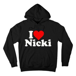 I Love Heart Nicki Hoodie