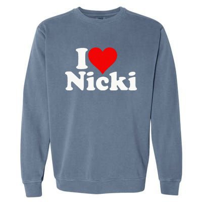 I Love Heart Nicki Garment-Dyed Sweatshirt