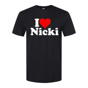 I Love Heart Nicki Softstyle CVC T-Shirt