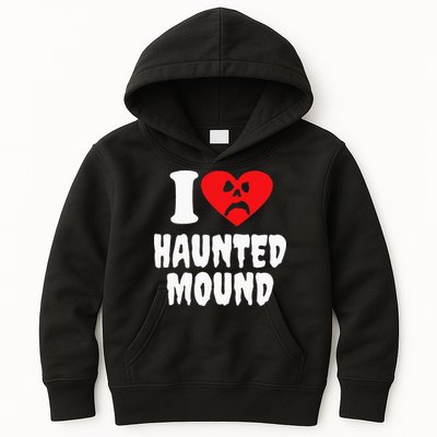 I Love Haunted Mound Kids Hoodie