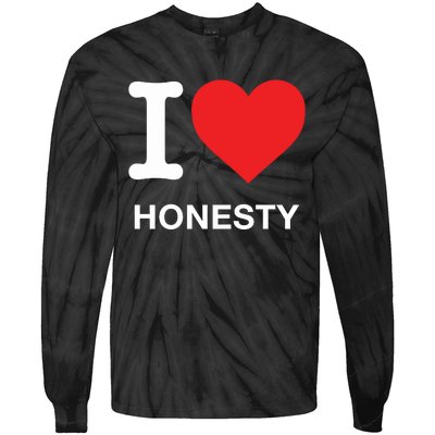 I Love Honesty Tie-Dye Long Sleeve Shirt