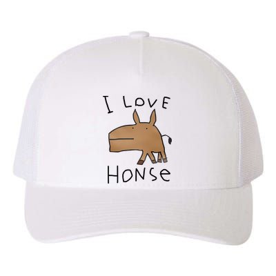 I Love Honse Yupoong Adult 5-Panel Trucker Hat