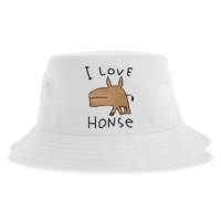 I Love Honse Sustainable Bucket Hat