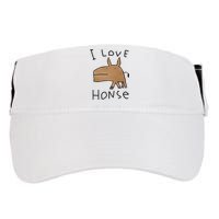 I Love Honse Adult Drive Performance Visor