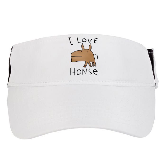 I Love Honse Adult Drive Performance Visor