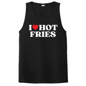 I Love Hot Fries Moms Dads Favorite National Fries Day Gift PosiCharge Competitor Tank