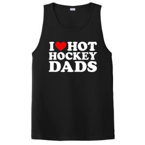 I Love Hot Hockey Dads Gift I Heart Hot Hockey Dads Gift PosiCharge Competitor Tank