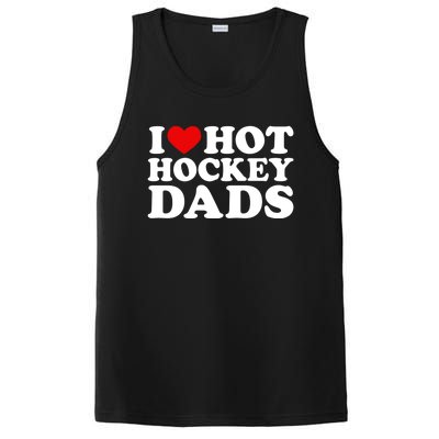 I Love Hot Hockey Dads Gift I Heart Hot Hockey Dads Gift PosiCharge Competitor Tank