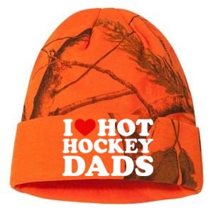 I Love Hot Hockey Dads Gift I Heart Hot Hockey Dads Gift Kati Licensed 12" Camo Beanie