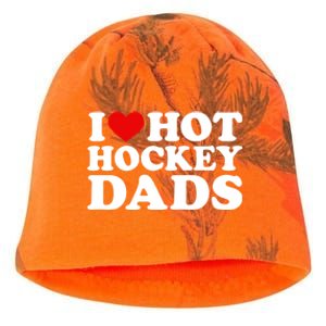 I Love Hot Hockey Dads Gift I Heart Hot Hockey Dads Gift Kati - Camo Knit Beanie