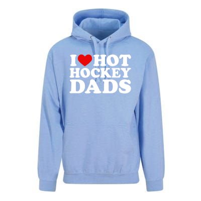 I Love Hot Hockey Dads Gift I Heart Hot Hockey Dads Gift Unisex Surf Hoodie