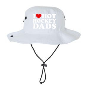 I Love Hot Hockey Dads Gift I Heart Hot Hockey Dads Gift Legacy Cool Fit Booney Bucket Hat