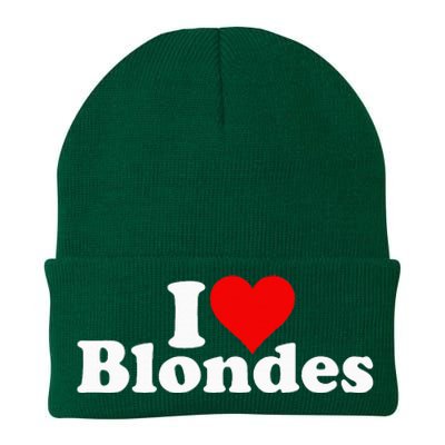 I LOVE HEART BLONDES BLONDE HAIR Knit Cap Winter Beanie