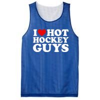 I Love Hot Hockey Guys Gift I Heart Hot Hockey Guys Gift Mesh Reversible Basketball Jersey Tank