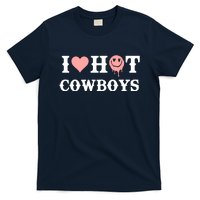 I Love Hot Cowboys Smile Happy Face T-Shirt