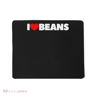 I Love (heart) Beans Mousepad