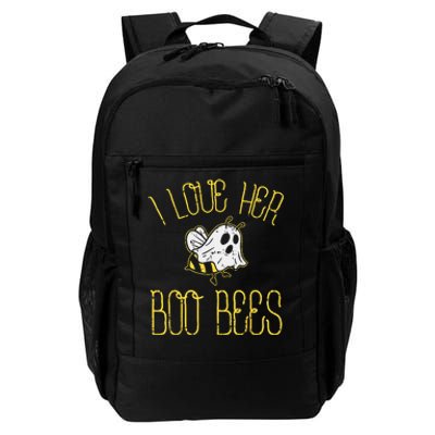 I Love Her Boo Bees Couples Halloween Adult Costume His Men Daily Commute Backpack