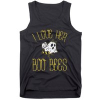 I Love Her Boo Bees Couples Halloween Adult Costume His Men Tank Top