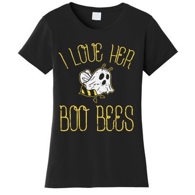 I Love Her Boo Bees Couples Halloween Adult Costume His Men Women's T-Shirt