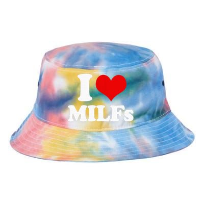 I Love Heart MILFs And Mature Sexy Tie Dye Newport Bucket Hat