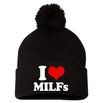 I Love Heart MILFs And Mature Sexy Pom Pom 12in Knit Beanie