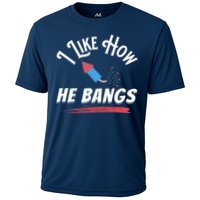 I Like How He Bangs Funny 4th Of July Patriotic Performance Shirt