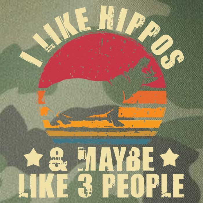 I Like Hippos & Maybe Like 3 People Zookeeper Hippopotamus Legacy Tie Dye Trucker Hat