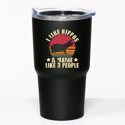 I Like Hippos & Maybe Like 3 People Zookeeper Hippopotamus Tumbler